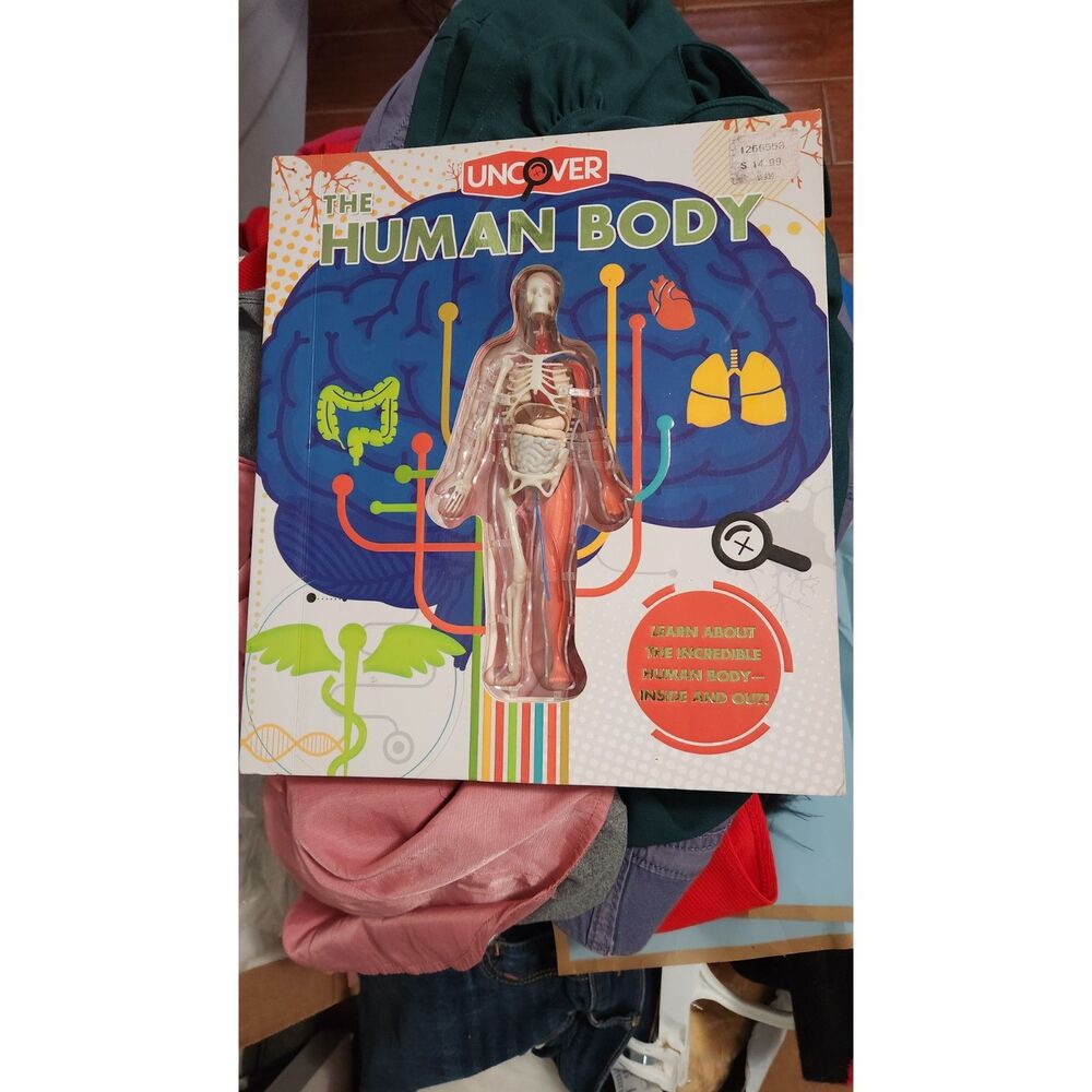 Uncover the Human Body hardcover educational book by Silver Dolphin Books